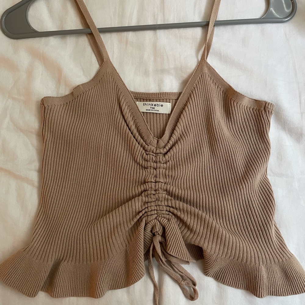 Brown Tank from Lucki Clover boutique in NJ